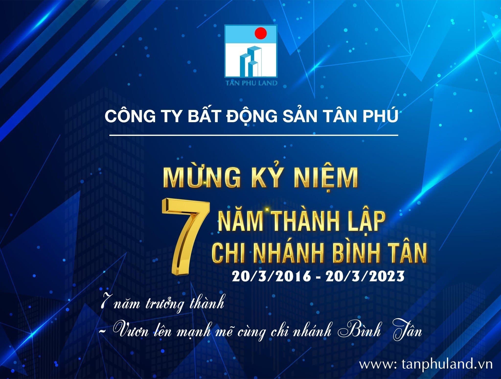 Mừng kỷ niệm ngày thành lập Chi Nhánh Bình Tân 20/03 (2016-2023)