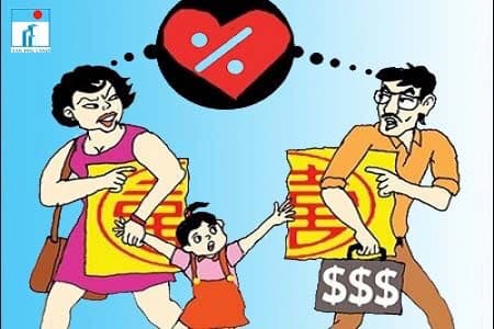 Chia tài sản chung khi ly hôn.