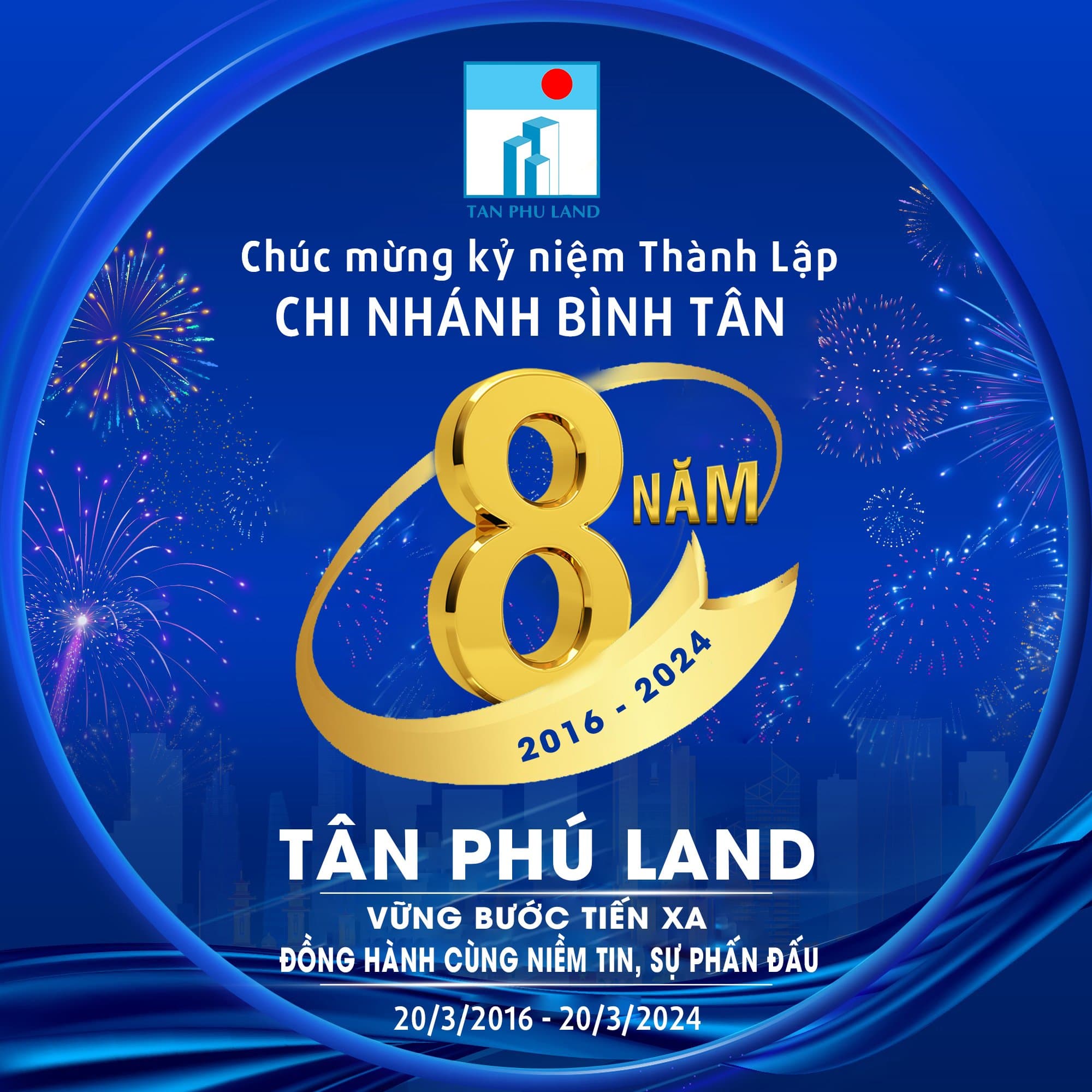 Mừng kỷ niệm ngày thành lập Chi Nhánh Bình Tân 20/03 (2016-2024)